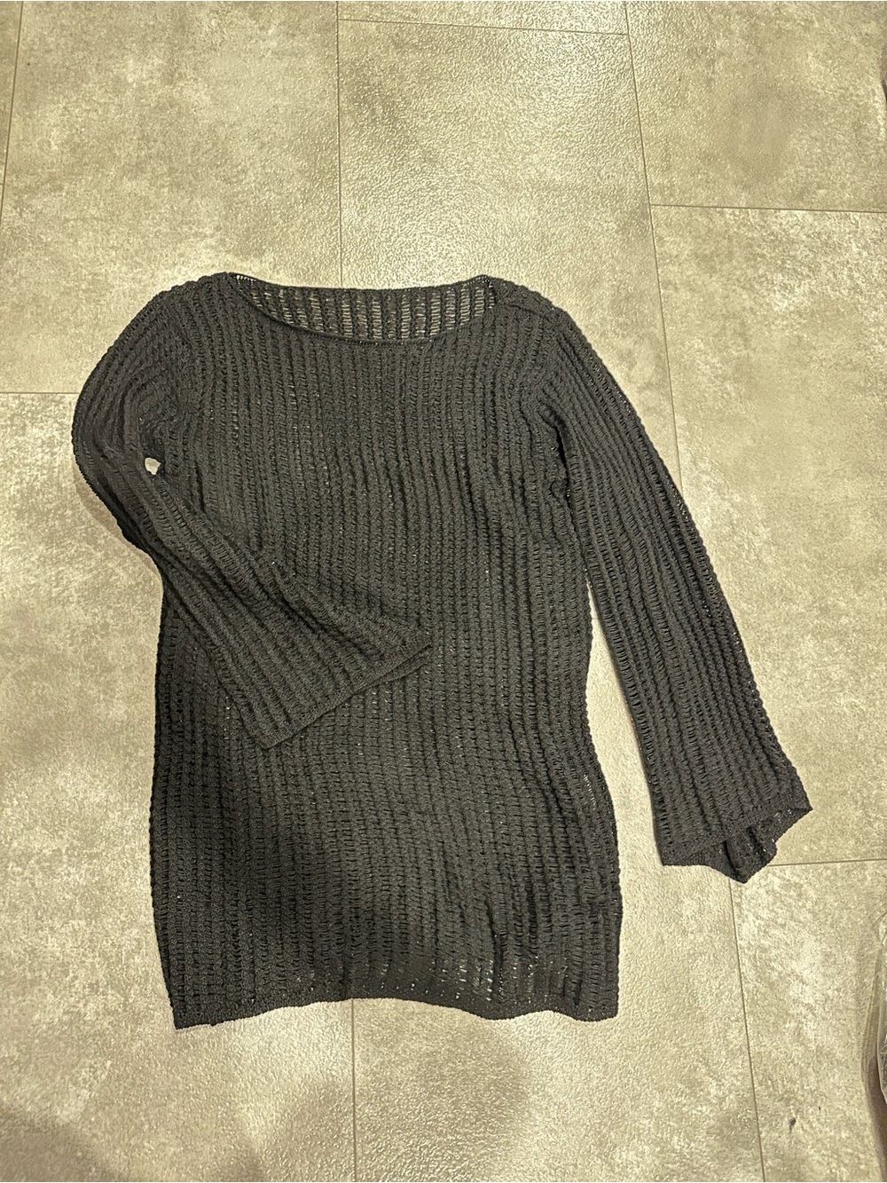 Knit bathing suit cover up